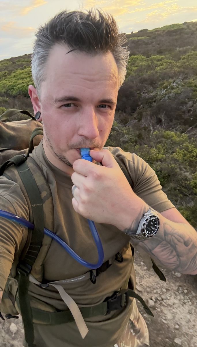 Matt during training