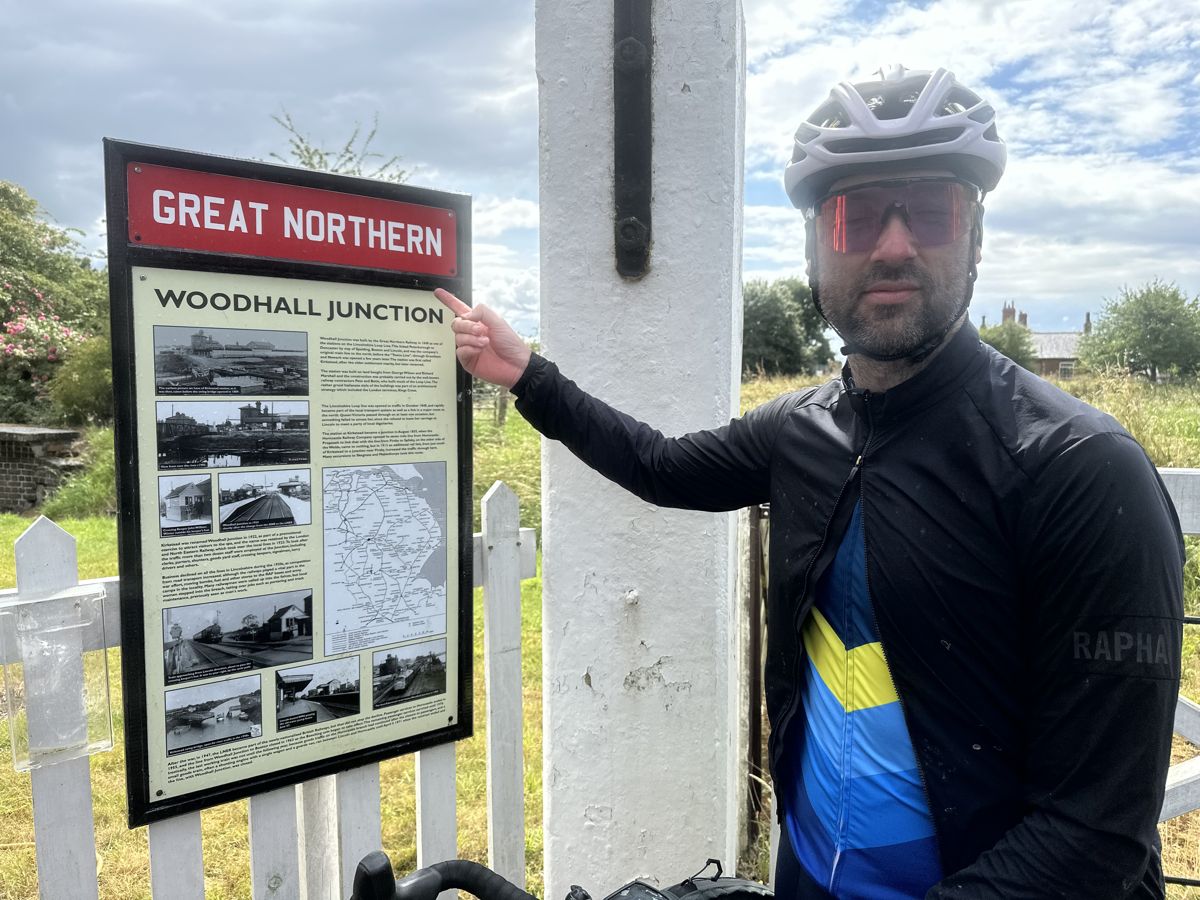 Tony out on the route